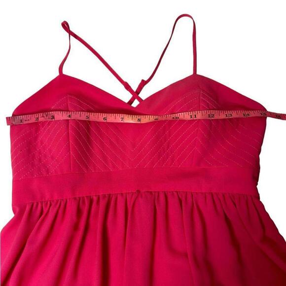 Badgley Mischka l Pink Cross Back Maxi Gown Size 2 - Picture 5 of 9